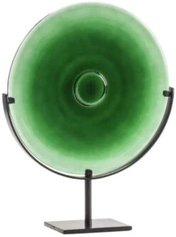 Crestview Collection Miramar Green Disc With Stand