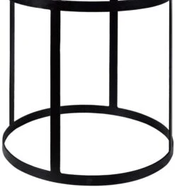 Crestview Collection Bengal Manor Traymore Brown Round End Table With Black Base -Crestview Shop 58d7f767 16b1 4830 86c6 74704e689e85