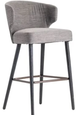 Crestview Collection Webster Iron/Gray Bar Stool