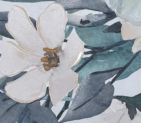 Crestview Collection Flower Power Gray/White/Yellow Wall Art 4 Crestview Collection Flower Power Gray/White/Yellow Wall Art - Image 2