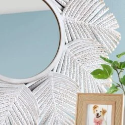 Crestview Collection Miramar White Mirror -Crestview Shop 6739eb85 6edd 45b6 be87 2796548009bf