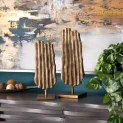 Crestview Collection Bark Gold Sculpture -Crestview Shop 6ace25dd 97e9 415c b224 e5da2fc64070