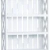 Crestview Collection White Slat Back Bookcase -Crestview Shop 6d2b44b4 fc4d 48fa bf04 ada485578c92