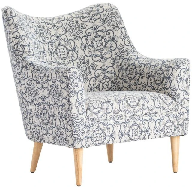 Crestview Collection Huntington Blue Arm Chair 3 Crestview Collection Huntington Blue Arm Chair