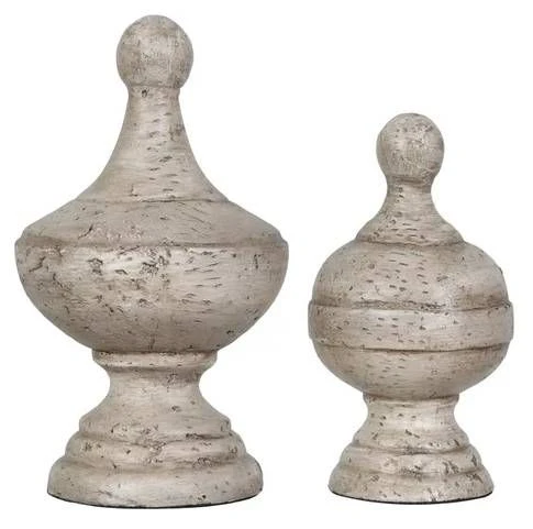 Crestview Collection Post Antique White Finial 3 Crestview Collection Post Antique White Finial