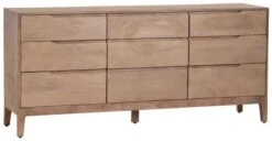 Crestview Collection Harper Brown Nine-Drawer Chest