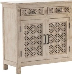 Crestview Collection Amelia Distressed White Sideboard -Crestview Shop 77033307 5cea 4214 9d63 f3702dec589e