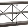 Crestview Collection Covington Brown Console Table With Black Frame -Crestview Shop 77736c1f 6151 4b0f 9286 c4920e41095f