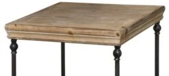 Crestview Collection La Salle Natural End Table With Black Frame -Crestview Shop 78e85048 04a1 49c3 97a9 7f29efeee897