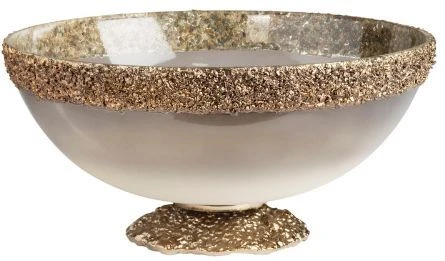 Crestview Collection Akoya Large Gold Bowl 3 Crestview Collection Akoya Large Gold Bowl