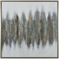 Crestview Collection Eason Taupe/Silver Wall Art