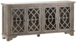 Crestview Collection Pembroke Distressed Grey Sideboard