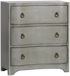Crestview Collection Brookstone Brushed Grey Linen Chest