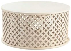 Crestview Collection Isabella White Cocktail Table