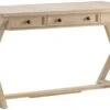 Crestview Collection Bengal Manor White Wash 3 Drawer Desk -Crestview Shop 859b419f 4e10 4988 8062 ded3eb426385