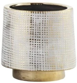 Crestview Collection Beacon 3-Piece Gold/White Vase Set -Crestview Shop 886b06d7 cff9 44fa ac16 a216421830c6