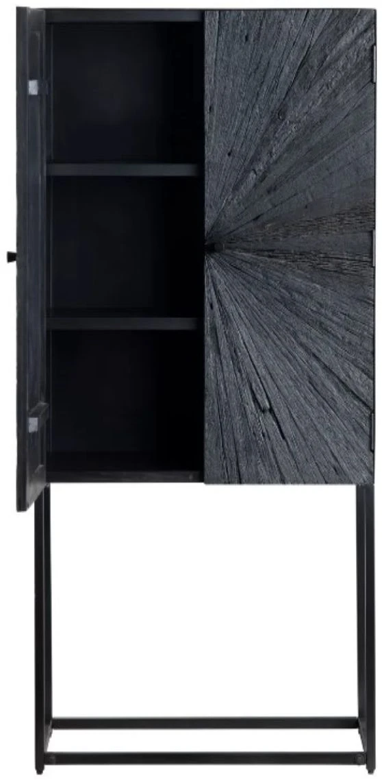 Crestview Collection Obsidian Black Bar Cabinet 5 Crestview Collection Obsidian Black Bar Cabinet - Image 3
