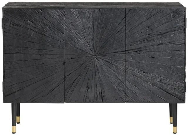 Crestview Collection Obsidian Black Sideboard 4 Crestview Collection Obsidian Black Sideboard - Image 2