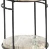 Crestview Collection Harvey Cream Marble Top Side Table With Black Frame -Crestview Shop 8cb93da6 625a 474f 87ce df043f56e97e