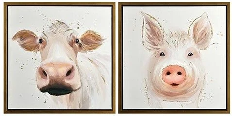 Crestview Collection Bessie & Dolly 2-Piece Beige/Light Gray Wall Art Set 3 Crestview Collection Bessie & Dolly 2-Piece Beige/Light Gray Wall Art Set