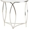 Crestview Collection St. Claire White Marble Top End Table With Silver Frame -Crestview Shop 8e1a84be b909 4f91 aaab adc51d1db9bf