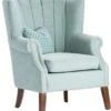 Crestview Collection Avana Channel Back Teal Accent Chair -Crestview Shop 94bf799a a676 43eb 934e 490a729943ad