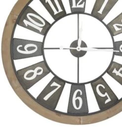 Crestview Collection Clock In Black/Brown Wall Clock -Crestview Shop 98025dc2 5e99 4476 bf6d 507ba45b4f22