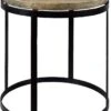 Crestview Collection Bengal Manor Traymore Brown Round End Table With Black Base 1 Crestview Collection Bengal Manor Traymore Brown Round End Table With Black Base -Crestview Shop 9b699c50 900b 49fd 9934 d1ef41282168
