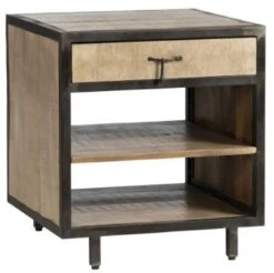 Crestview Collection Campbell Black/Brown End Table