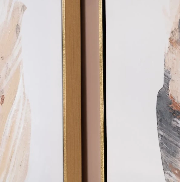 Crestview Collection Bari 2-Piece Beige/Gray Wall Art Set 7 Crestview Collection Bari 2-Piece Beige/Gray Wall Art Set - Image 5