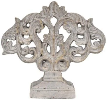 Crestview Collection Filigree 2-Piece Rustic White Statue Set 5 Crestview Collection Filigree 2-Piece Rustic White Statue Set - Image 3