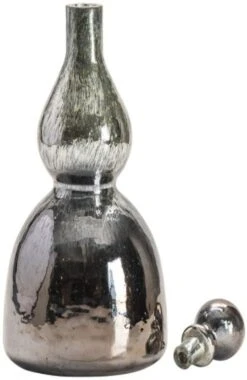 Crestview Collection Cannes Silver Small Glass Bottle With Round Ball Stopper -Crestview Shop a013ce00 a93c 4190 bb45 e5da84fefe86