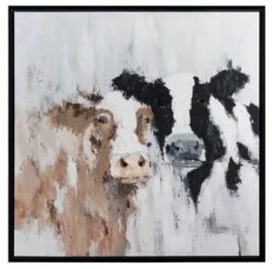 Crestview Collection Moo Moo Black/White Wall Art