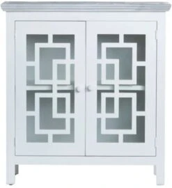 Crestview Collection Trestle White Cabinet -Crestview Shop a0b58a54 7f80 418b b615 55058184f947
