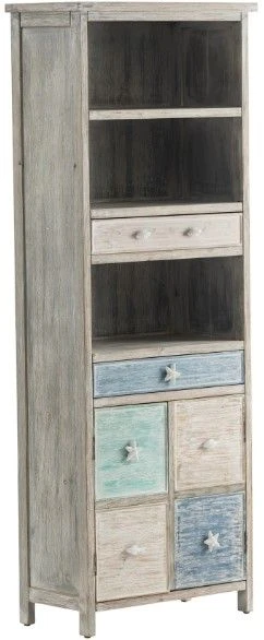Crestview Collection Key West Grey Cabinet
