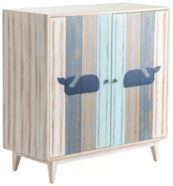 Crestview Collection Mission Bay Multi-Color Cabinet