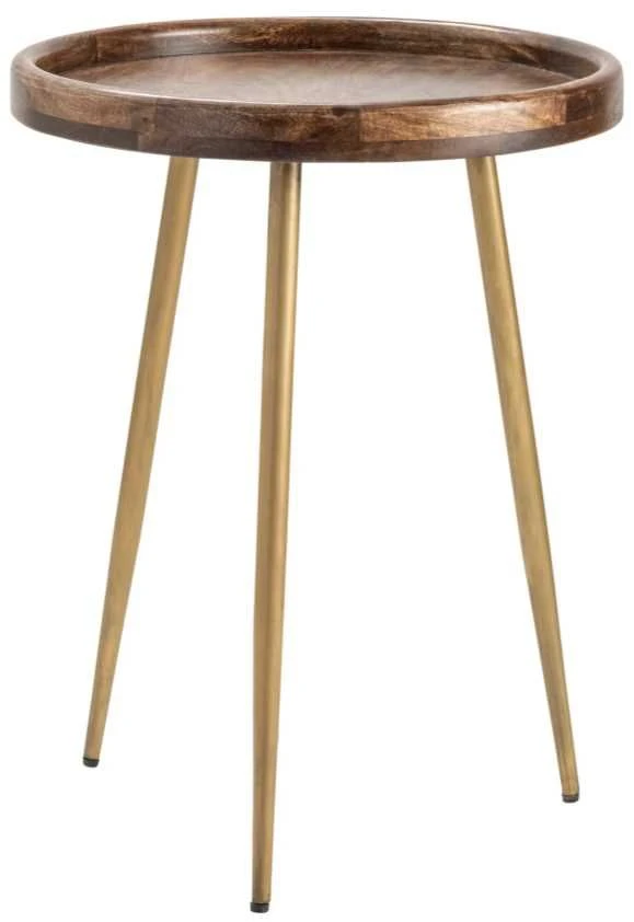 Crestview Collection Bengal Manor Silva Medium Brown Accent Table With Brass Base 3 Crestview Collection Bengal Manor Silva Medium Brown Accent Table With Brass Base