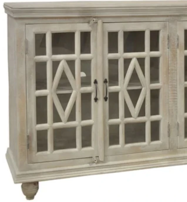 Crestview Collection Southbrook White Wash Sideboard 4 Crestview Collection Southbrook White Wash Sideboard - Image 2