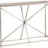 Crestview Collection Bengal Manor Asterisk Light Brown Console Table With Silver Base -Crestview Shop ae0d147b 827a 4e21 a162 4b906ad443ad
