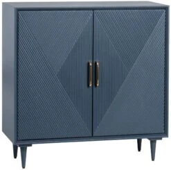 Crestview Collection Arvada Blue Cabinet