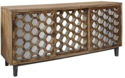 Crestview Collection Bengal Manor Brown Cabinet