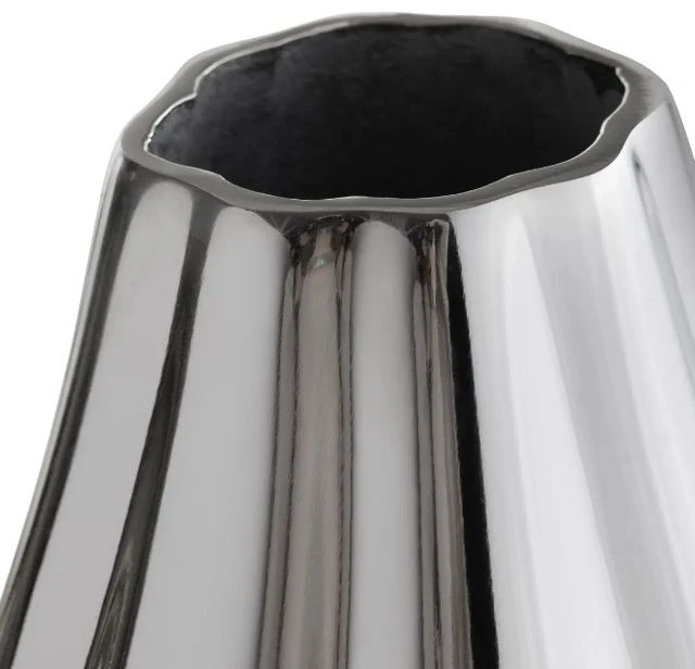 Crestview Collection Cullen Silver Medium Vase 4 Crestview Collection Cullen Silver Medium Vase - Image 2