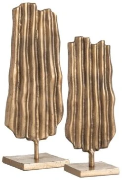 Crestview Collection Bark Gold Sculpture