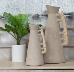 Crestview Collection Caron Cream/Hand Finished Medium Water Bottle -Crestview Shop b2a06fc0 87db 4b7f 90b7 9f0adf5388e0