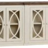Crestview Collection Beige/Brown Breakfront Sideboard -Crestview Shop b4c2b202 c131 4e73 832a 4ce86d2bc5a6