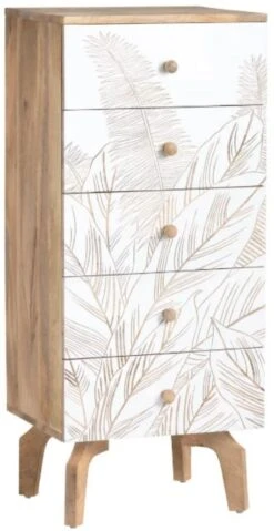 Crestview Collection Seaside White Drawer Chest