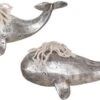 Crestview Collection Set Of 2 Antique Silver Whales -Crestview Shop b728c5df 475b 4348 85be 020cea30b50f