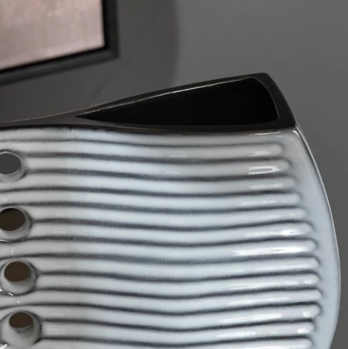 Crestview Collection Palermo 2-Piece Gray Vase Set 4 Crestview Collection Palermo 2-Piece Gray Vase Set - Image 2