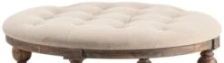 Crestview Collection Tahoe Brown/Light Gray Round Ottoman -Crestview Shop b959bb91 08cd 46d7 bbc5 2b19b3c918ce