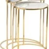 Crestview Collection Astronomy 3-Piece White Marble Top Nesting Table Set With Gold Base -Crestview Shop bae80a41 2ae3 4083 9b98 f504541c72b1